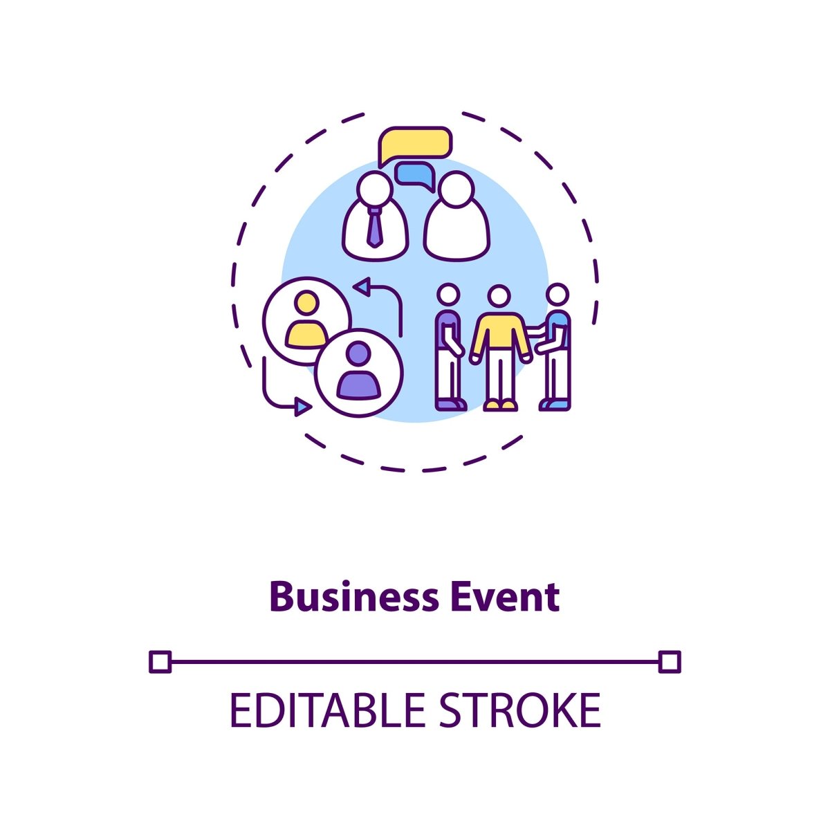 Business travel during coronavirus pandemic concept icons bundle