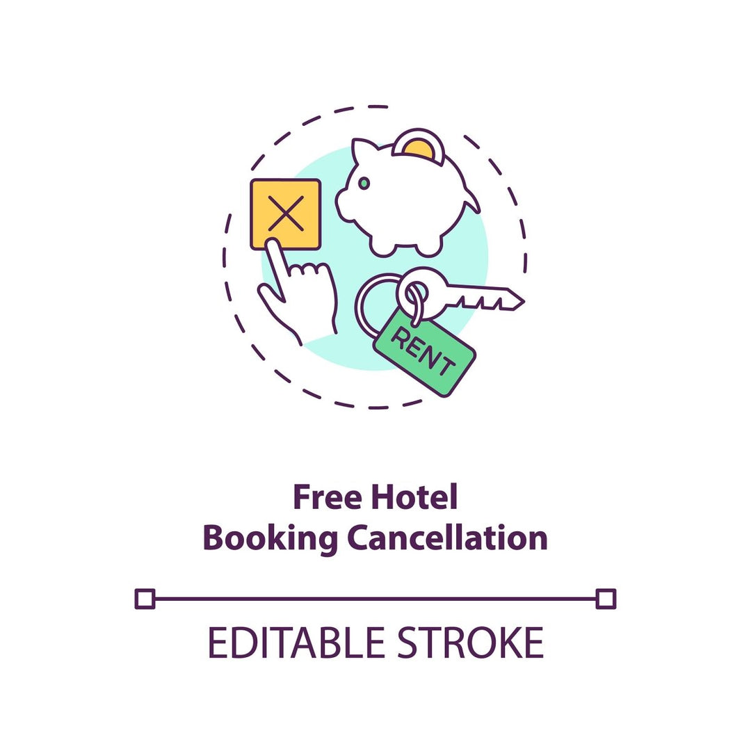 Business travel during coronavirus pandemic concept icons bundle