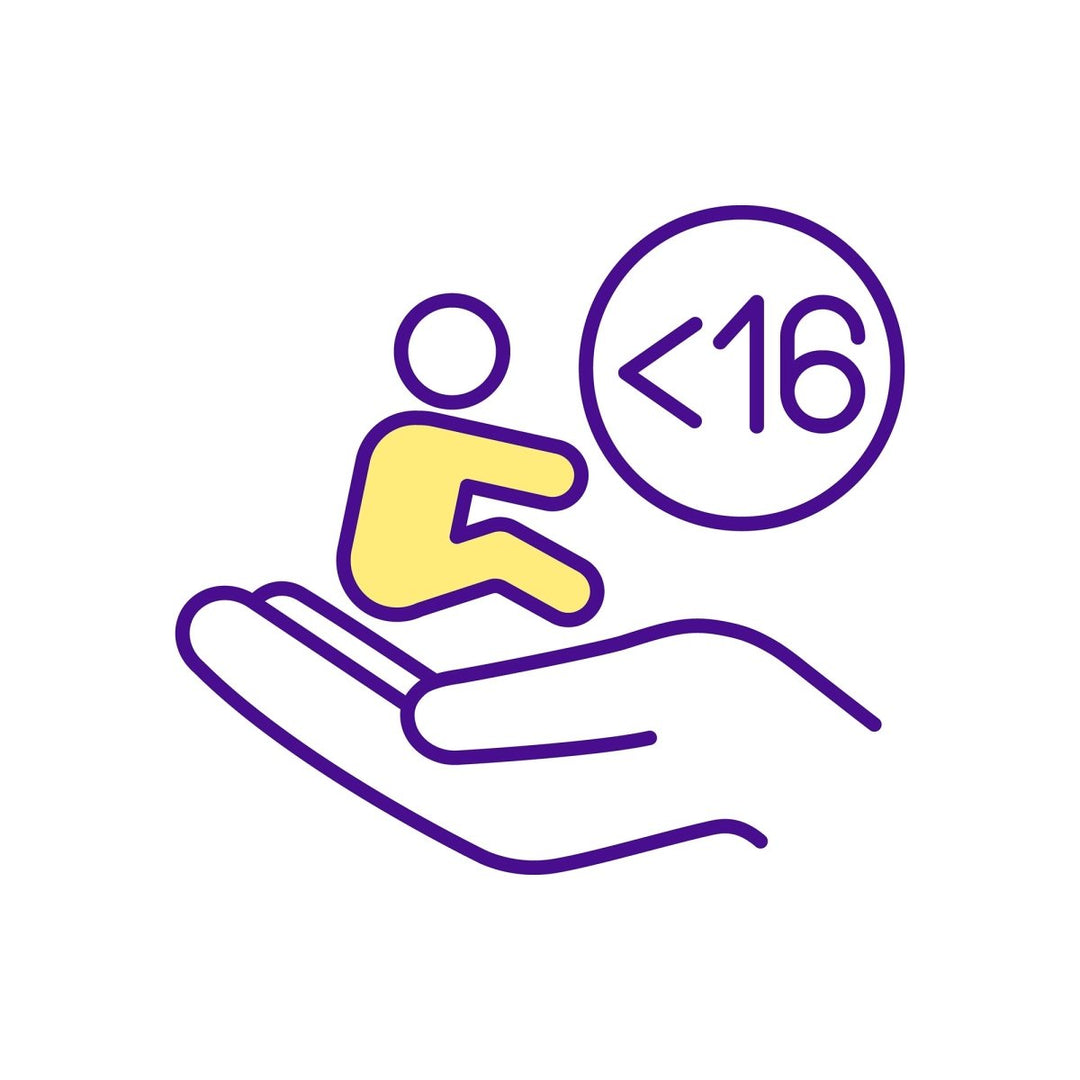 Buying medicine online RGB color icons set