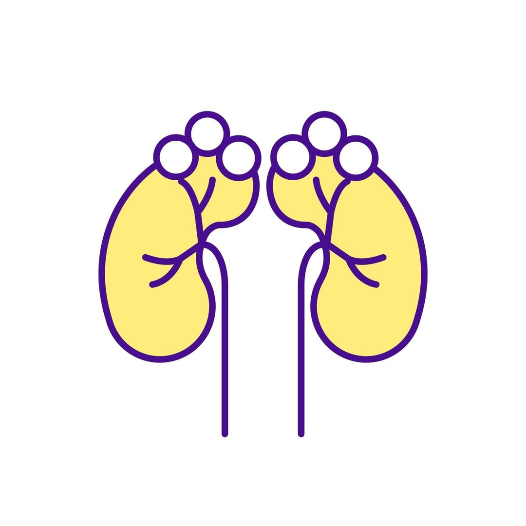 Buying medicine online RGB color icons set