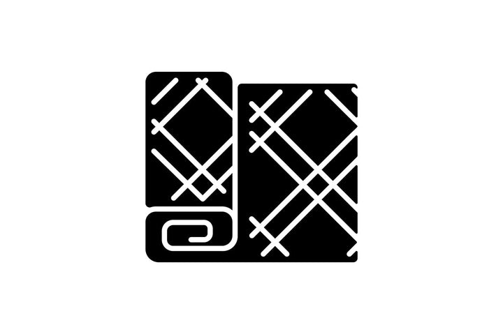 Canadian symbols black glyph icons set on white space