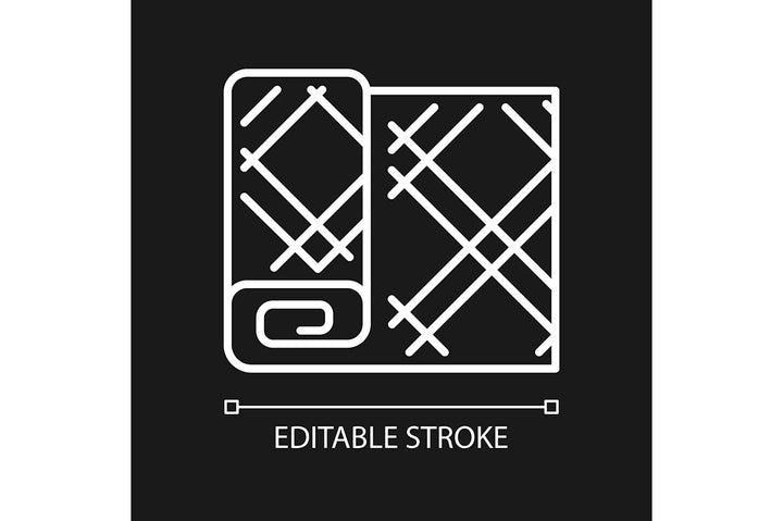 Canadian symbols linear icons set for dark and light modes set
