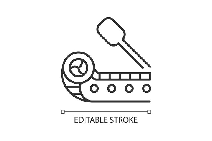 Canadian symbols linear icons set for dark and light modes set