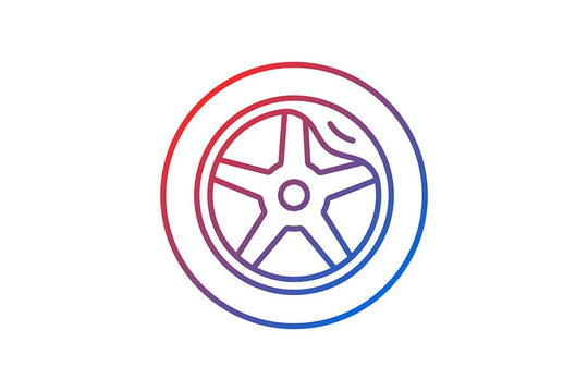 Car accident types gradient icons set for dark and light mode