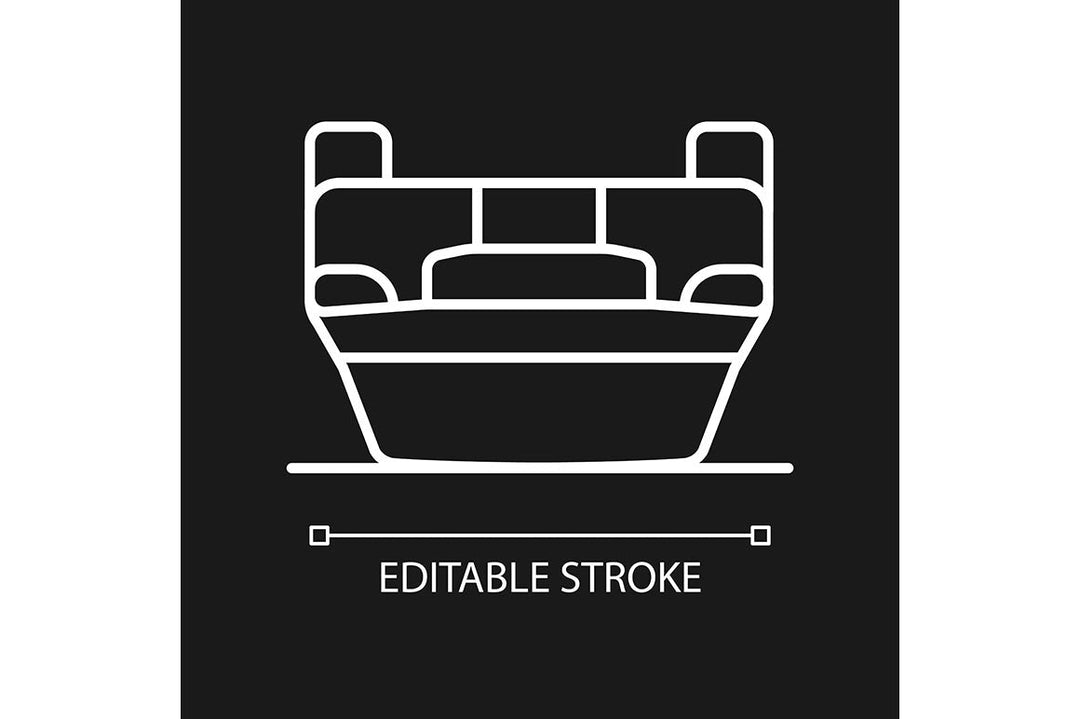 Car accident types linear icons set for dark and light mode