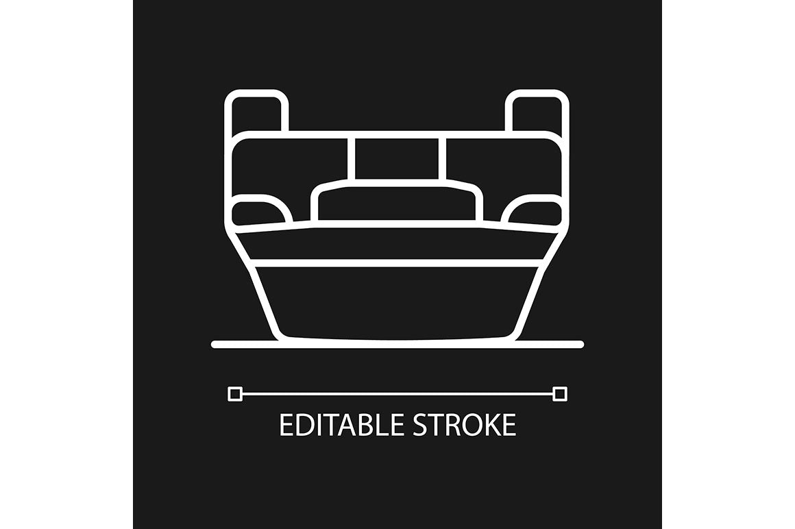 Car accident types linear icons set for dark and light mode