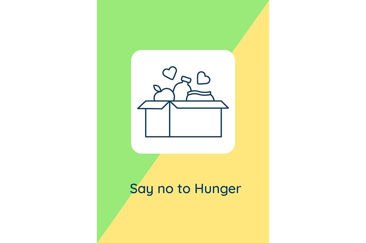 Celebrate food day worldwide postcards with linear glyph icon set