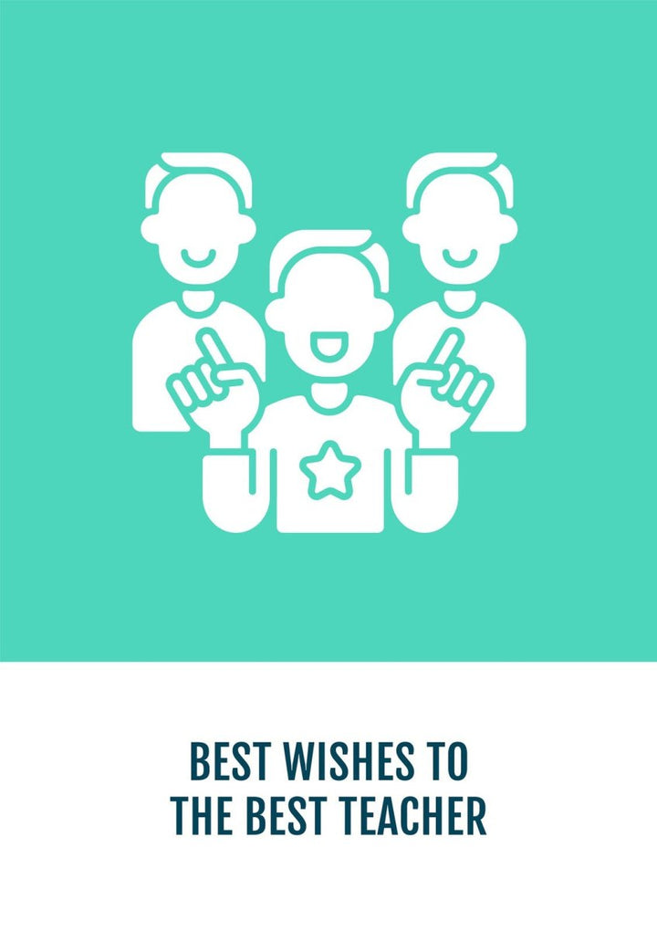 Celebrate global teachers day greeting cards with glyph icon element set