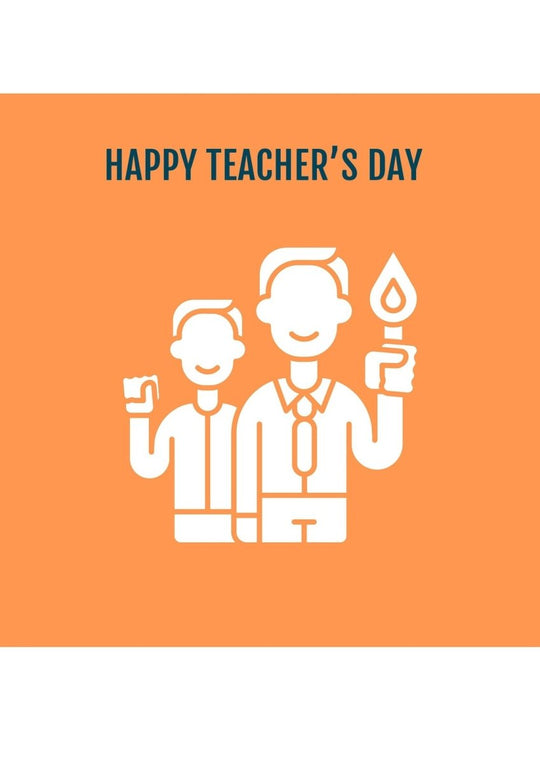 Celebrate global teachers day greeting cards with glyph icon element set