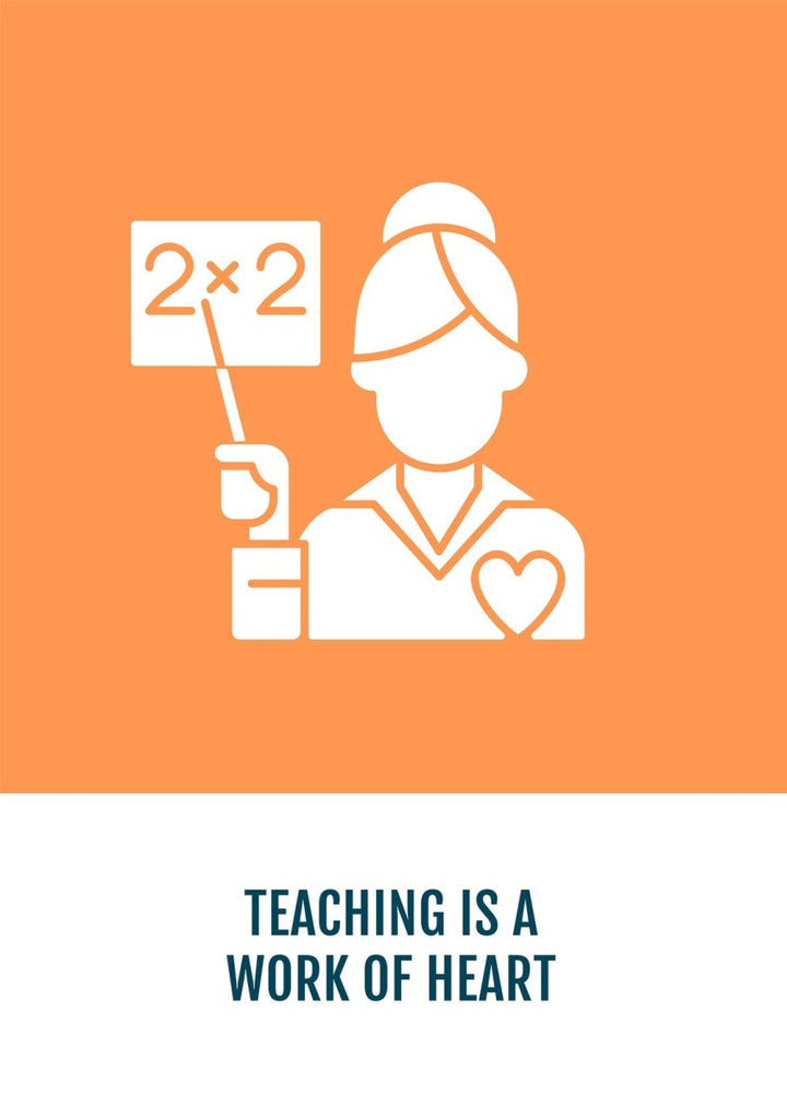 Celebrate global teachers day greeting cards with glyph icon element set