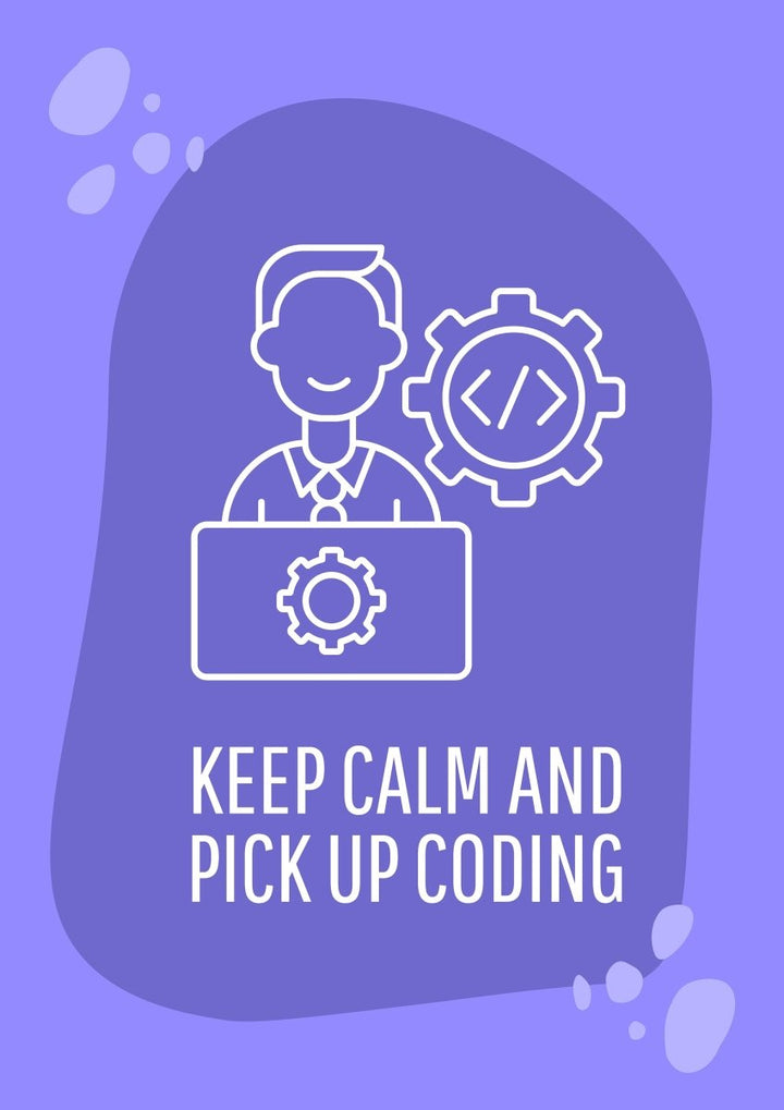 Celebrate happy programmer day postcard with linear glyph icon set