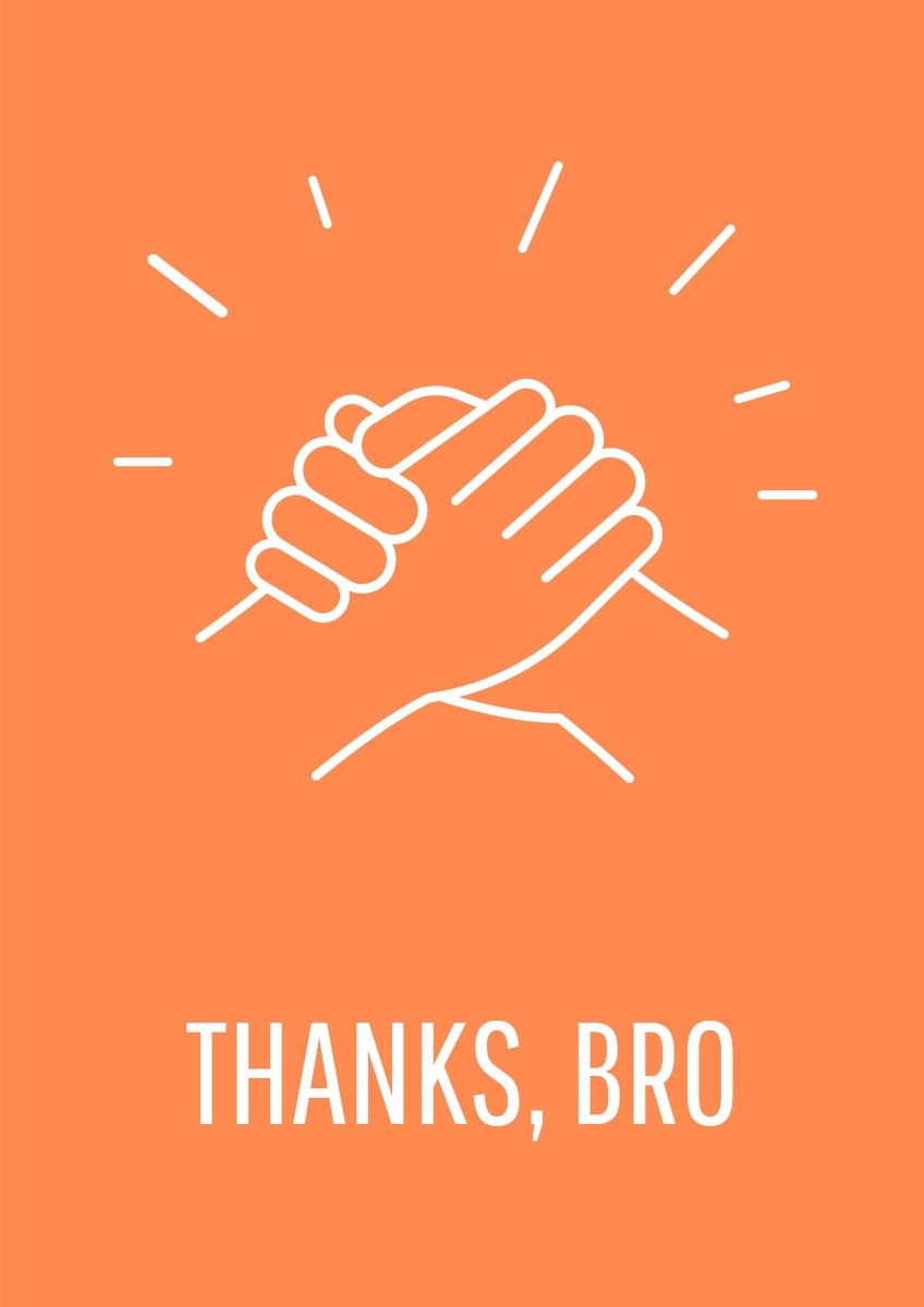 Celebrating joy of true friendship postcard with linear glyph icon set