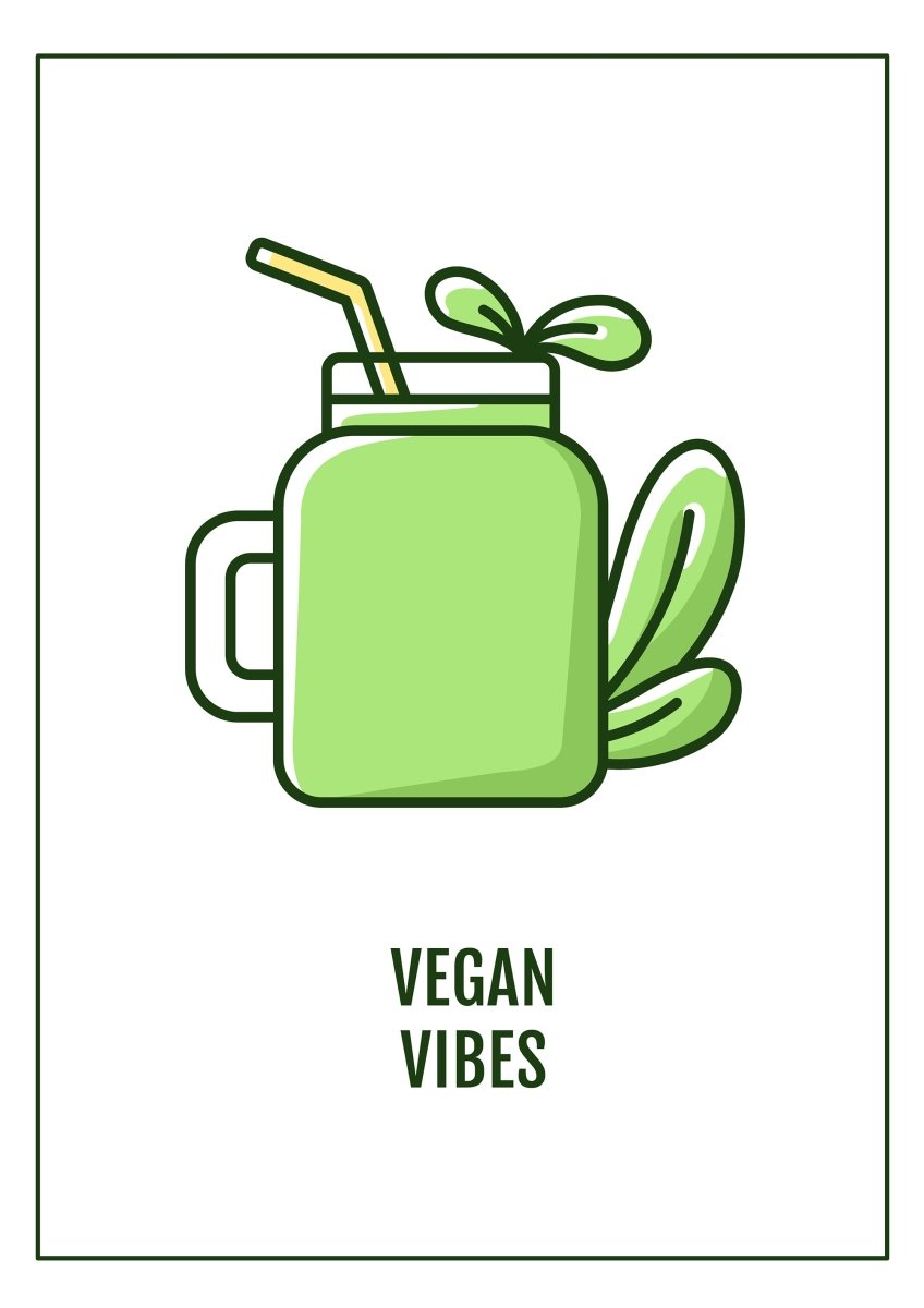 Celebrating vegetarian awareness month greeting cards set