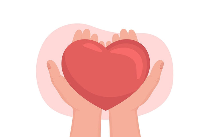 Charity 2D vector isolated illustration set