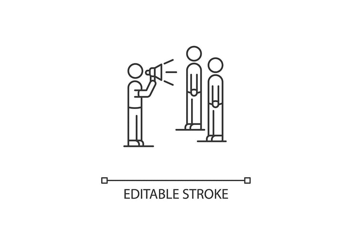 Charity pixel perfect linear icons set