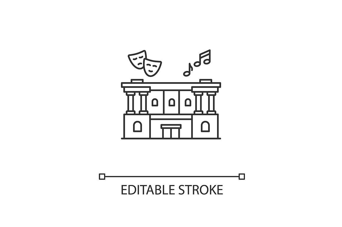 Charity pixel perfect linear icons set