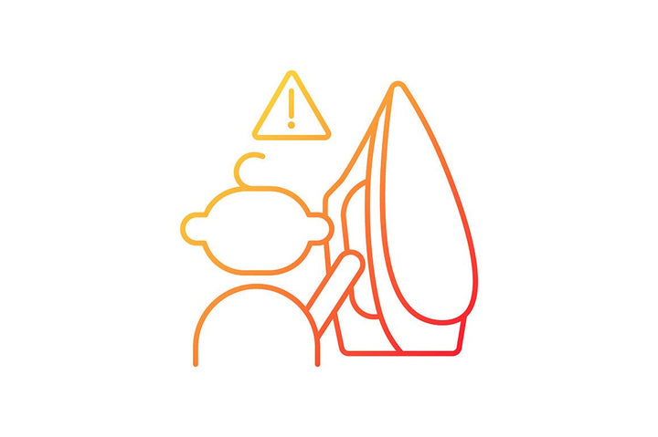 Child safety gradient icons set