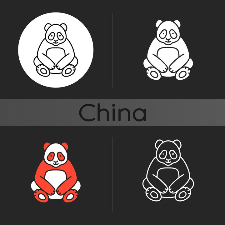 Chinese & Japanese dark theme icons bundle