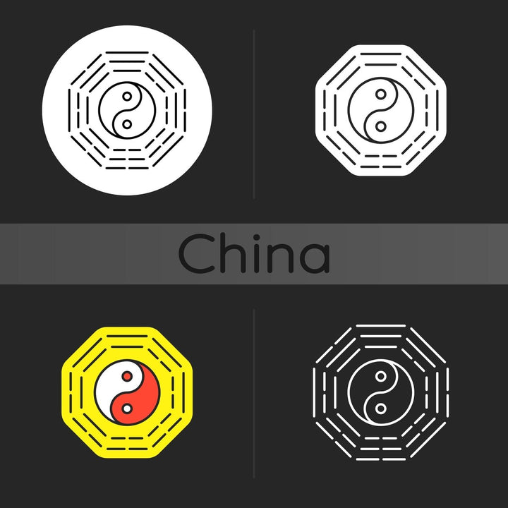 Chinese & Japanese dark theme icons bundle