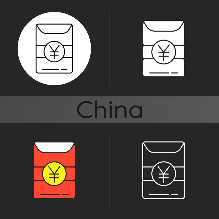 Chinese & Japanese dark theme icons bundle