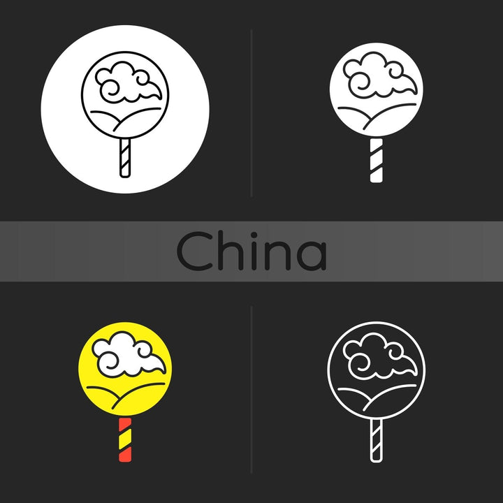 Chinese & Japanese dark theme icons bundle