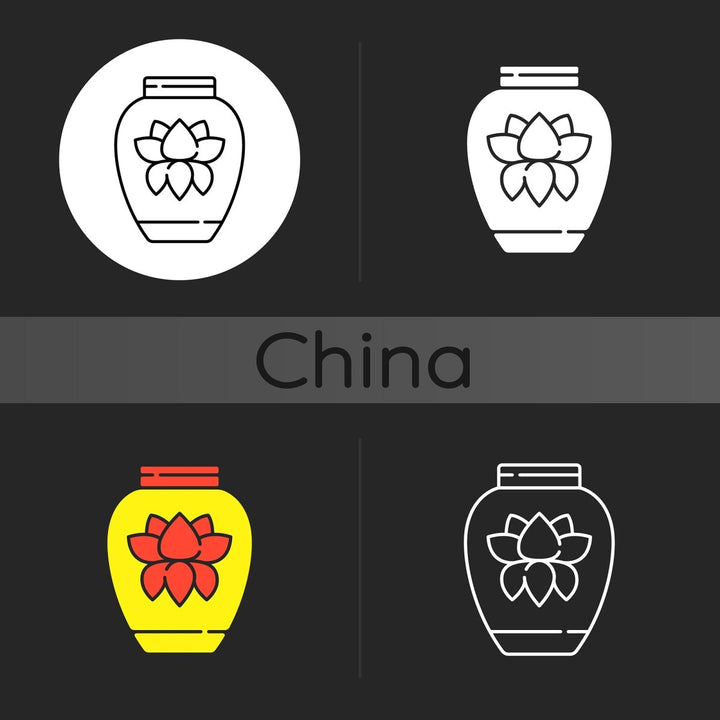 Chinese & Japanese dark theme icons bundle