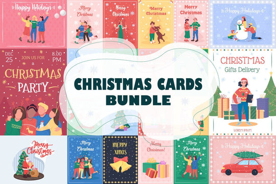 Christmas cards bundle