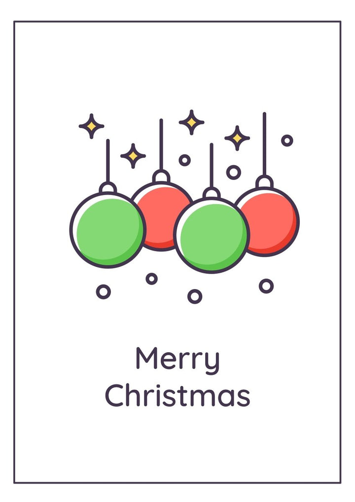 Christmas celebration greeting cards with color icon element set