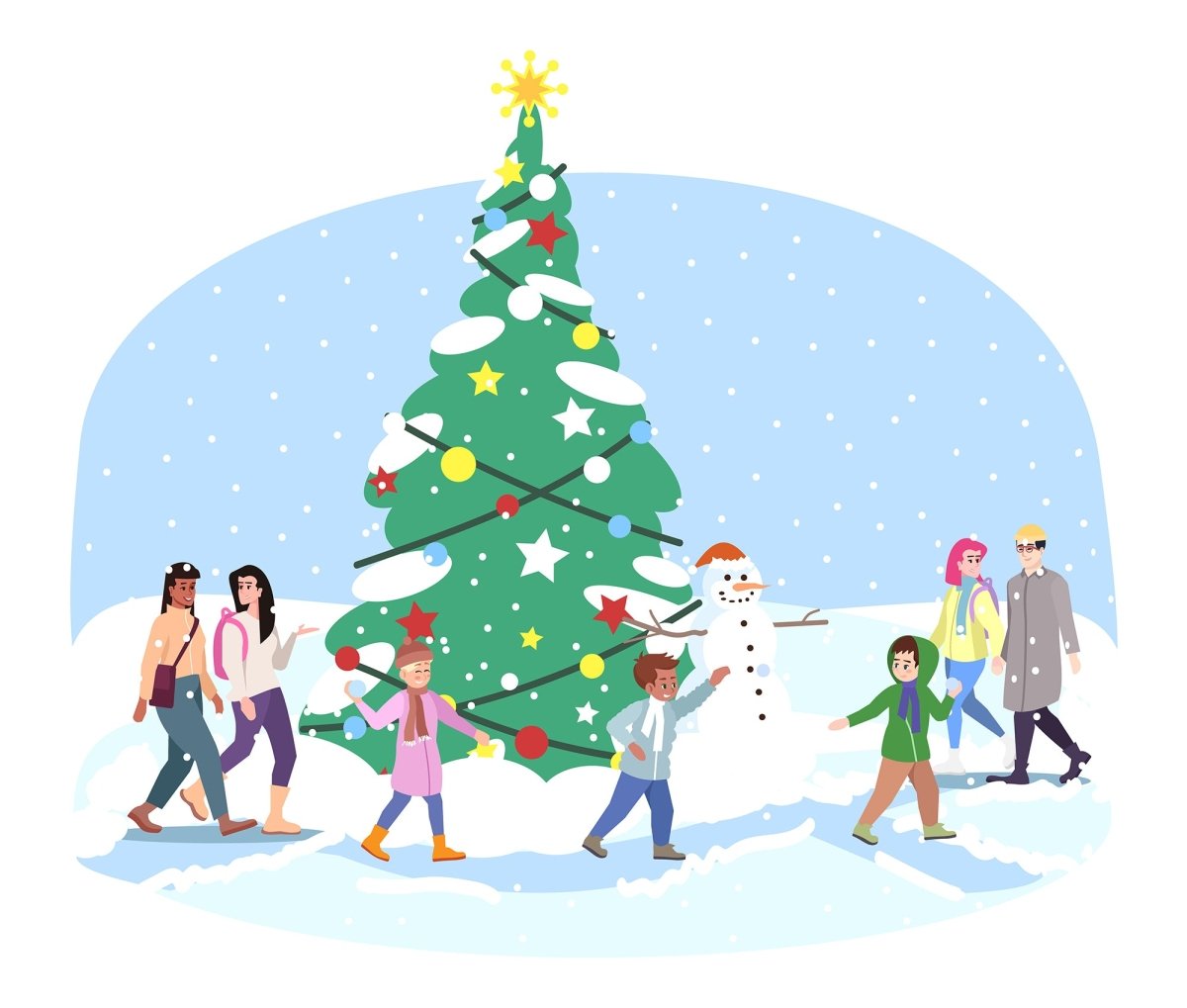 Christmas icons & illustrations bundle