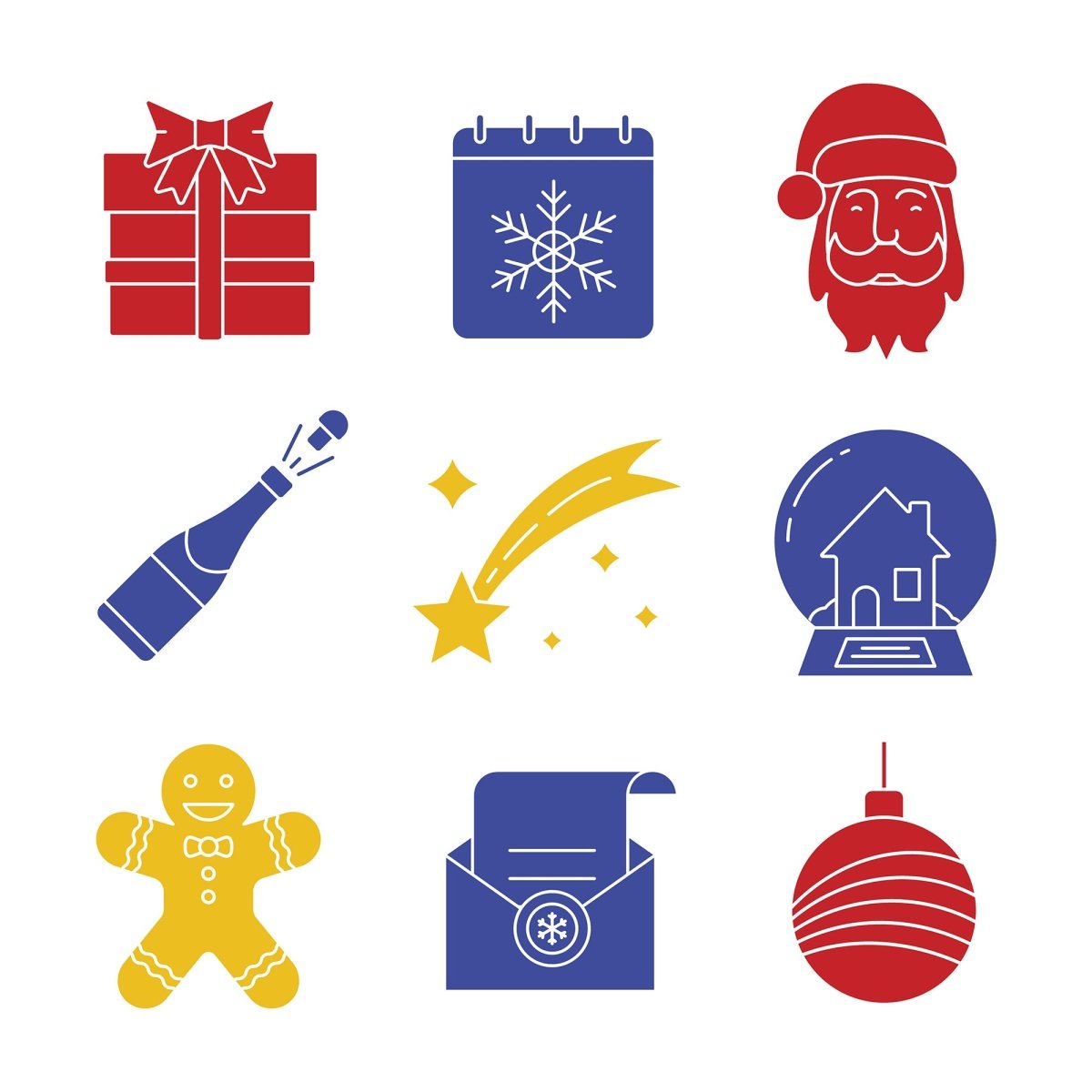 Christmas icons & illustrations bundle