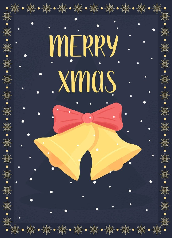 Christmas time greeting card flat vector template bundle