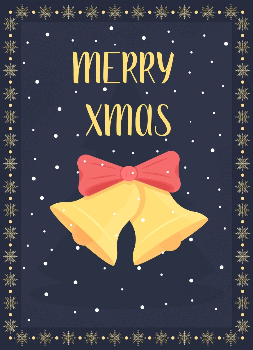 Christmas time greeting card flat vector template bundle