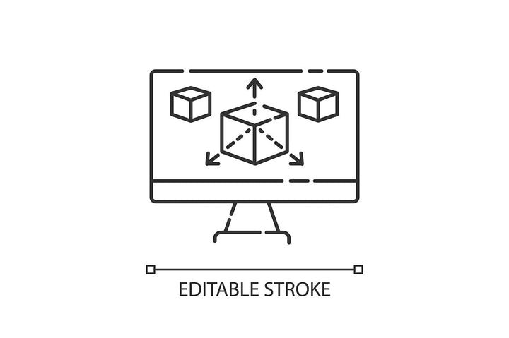 Civil engineering pixel perfect linear icons set