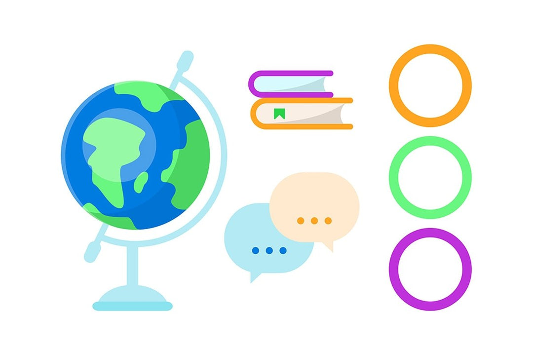 Class learning infographic element set