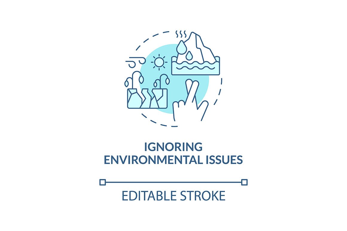Climate skepticism and conspiracy blue concept icons set