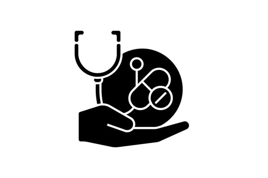 Clinical trials black glyph icons set on white space