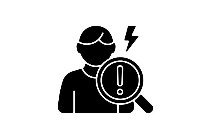 Clinical trials black glyph icons set on white space