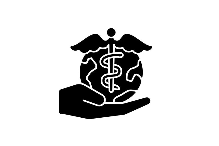 Clinical trials black glyph icons set on white space