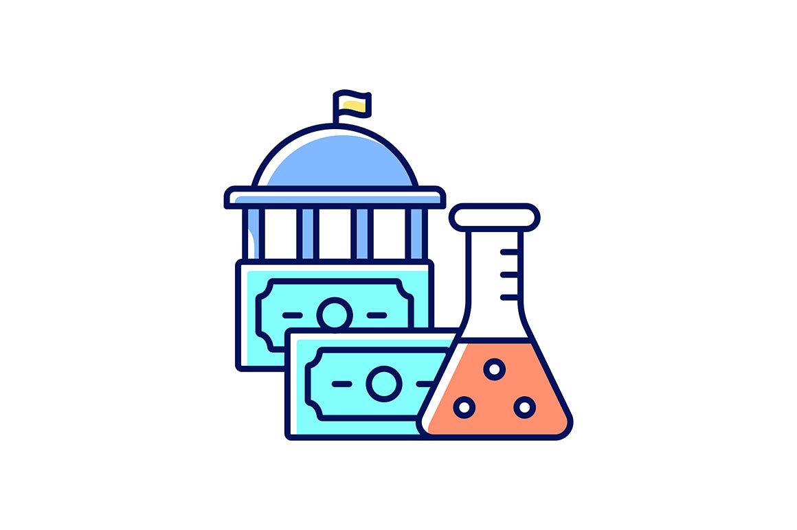 Clinical trials RGB color icons set