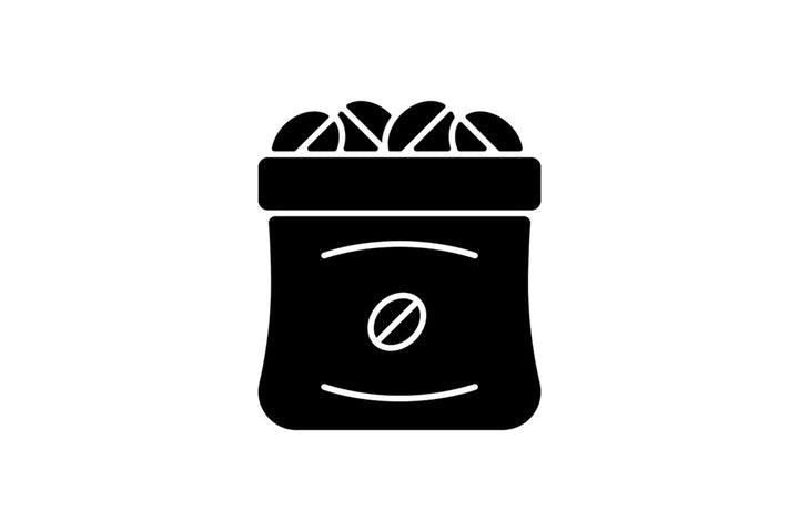 Coffee and barista accessories black glyph icons set on white space