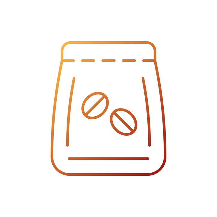 Coffee and barista accessories gradient linear vector icons set