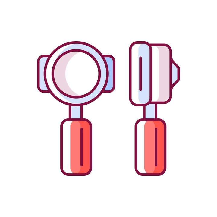 Coffee and barista accessories RGB color icons set