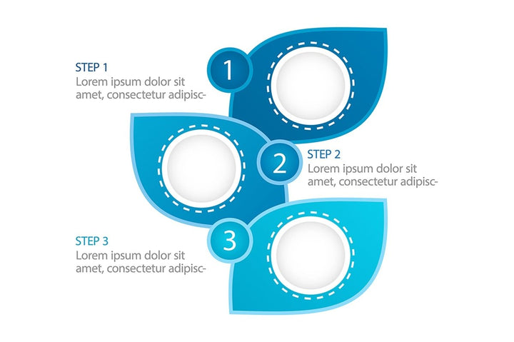 Colourful infographic chart design element set