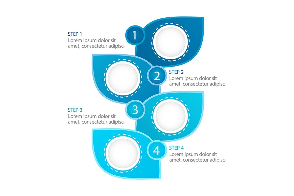 Colourful infographic chart design element set