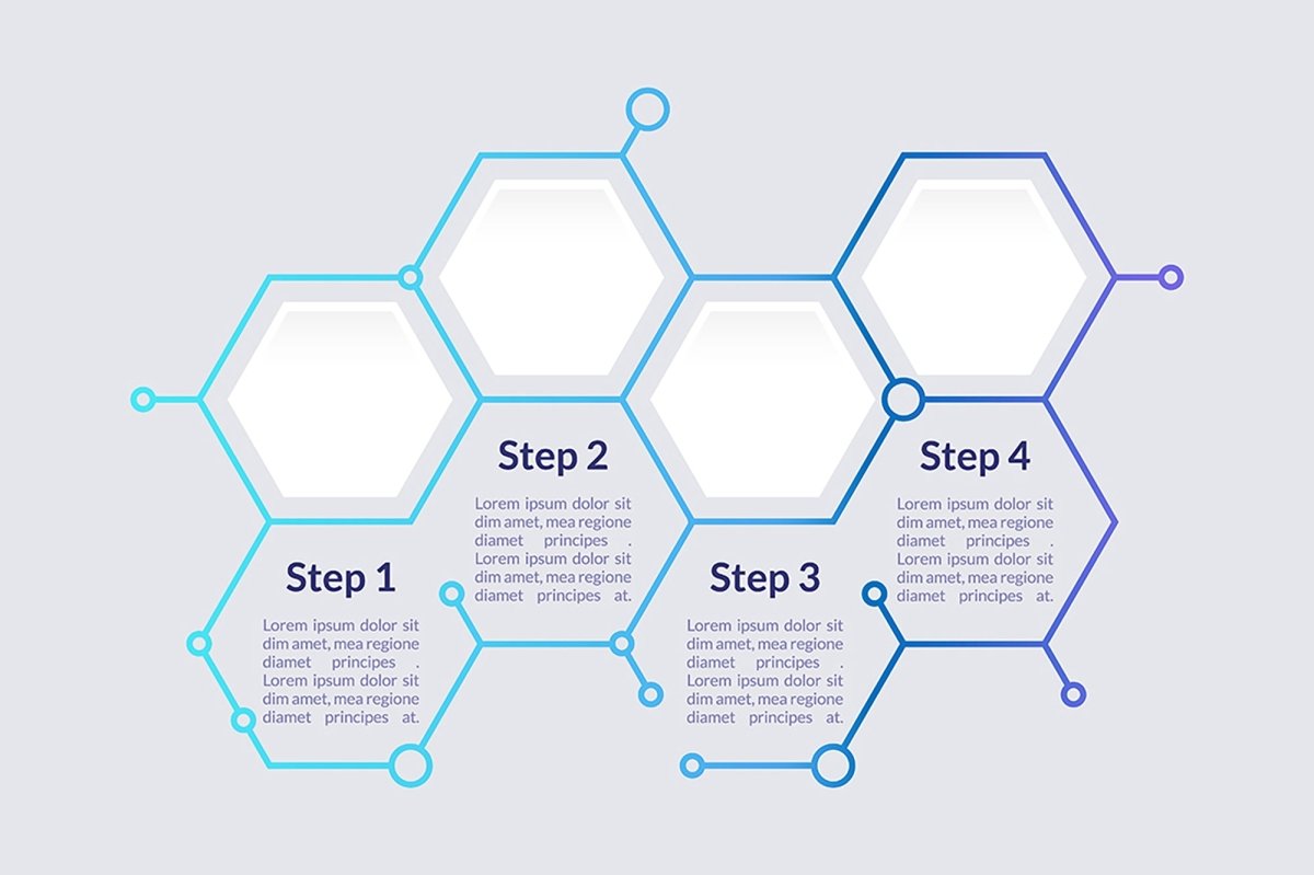 Colourful infographic chart design templates set