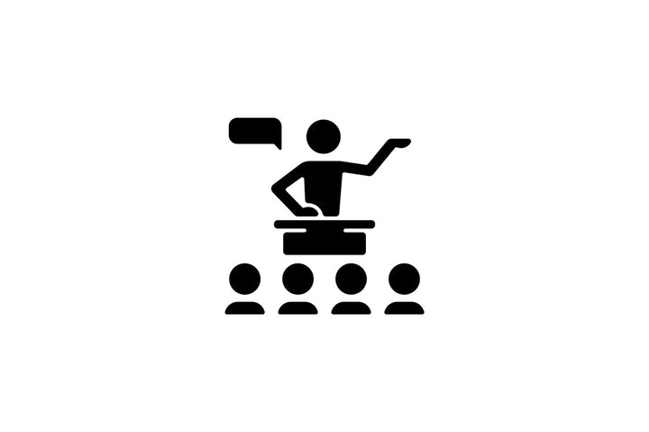 Communication channel black glyph icons set on white space