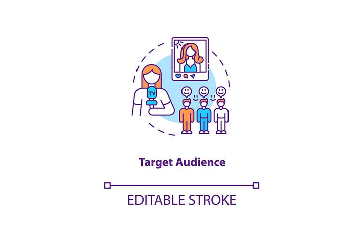 Communication strategy concept icons bundle
