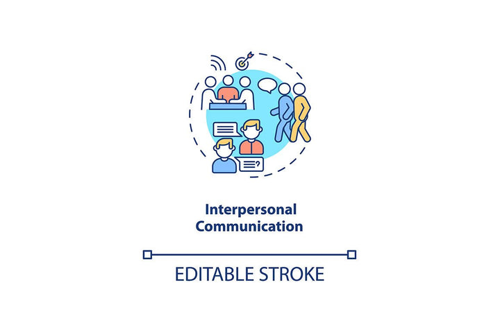 Communication strategy concept icons bundle