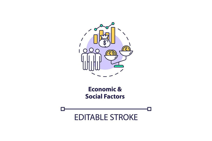 Communication strategy concept icons bundle