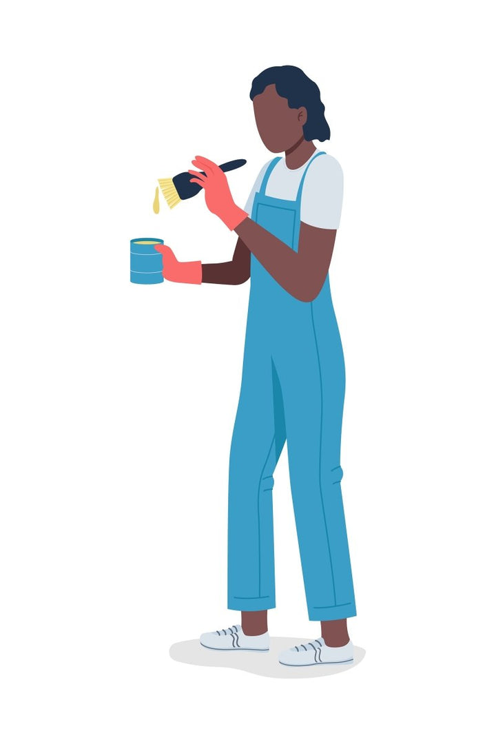 Community workers flat contour vector illustrations set
